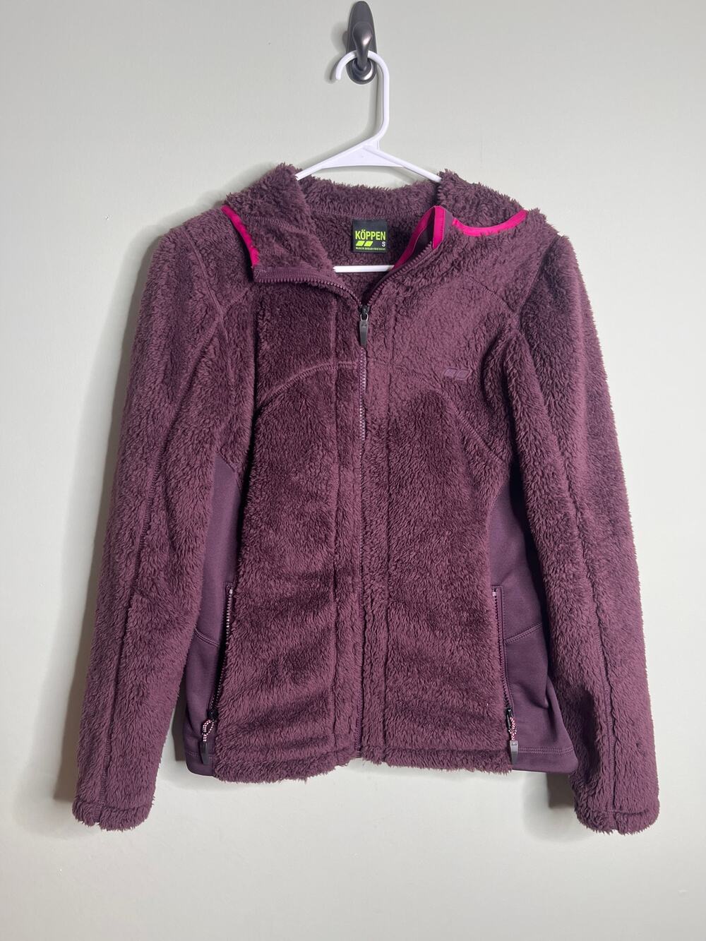 Koppen Purple Full Zip Fleece Jacket Small